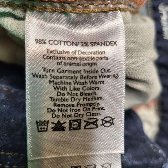 Eddie Bauer Jeans Mens 37x33 Blue Straight Leg Stretch Denim Dark Wash Classic - Picture 5 of 10